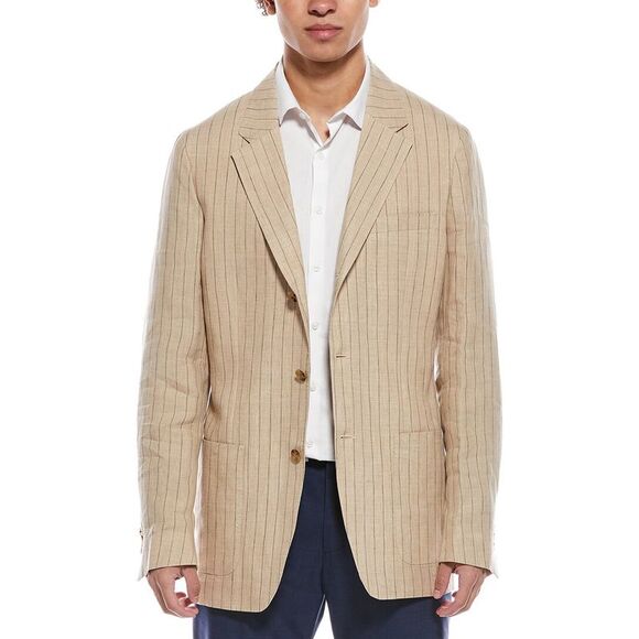 Todd Snyder MensLinen Madison Jacket Tan